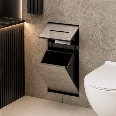 Hanging Trash Can Bathroom