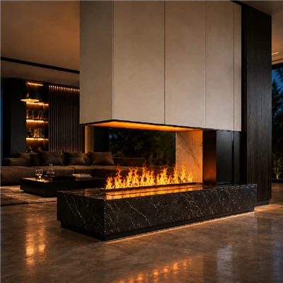 Water Steam Fireplace